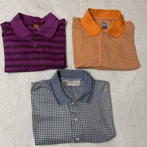 Polo Golf Shirts Bundle Men’s Large PGA Champions Tour Slazenger Buttons